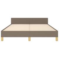 Bedframe zonder matras stof taupe 140x200 cm - thumbnail