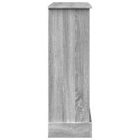 Haardombouw 90x30x90 cm bewerkt hout grijs sonoma eikenkleur - thumbnail