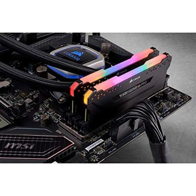 Vengeance RGB Pro - Geheugen - DDR4 - 64 GB: 2 x 32 GB - 288-PIN - 3200 MHz - CL16 Vengeance RGB Pro - Geheugen - DDR4 - 64 GB: 2 x 32 GB - 288-PIN - 3200 MHz - CL16