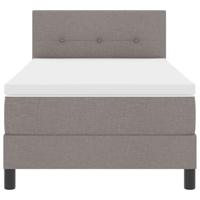 Boxspring Bed met Matras Taupe 80x200 cm Stoffering - thumbnail