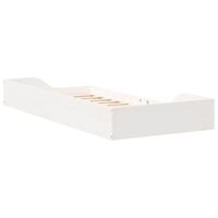 Bedframe Wit 90 x 200 cm Massief grenenhout - thumbnail