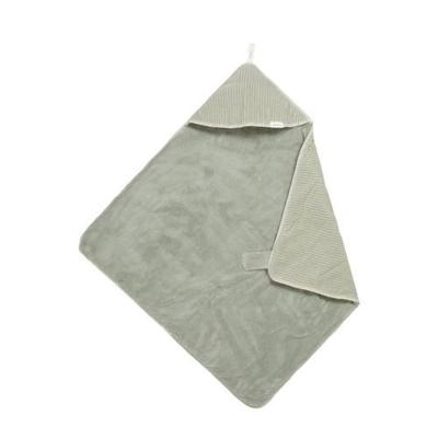 Koeka omslagdoek teddy/corduroy Vik 100x100 cm groen