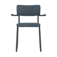 Woood Ribb stoel staalblauw - thumbnail