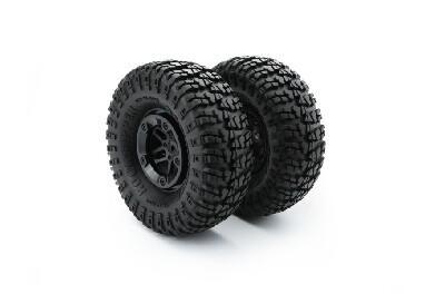 SCA-1E Beadlock Wheel - Tire Set 2pcs (CA-15839)