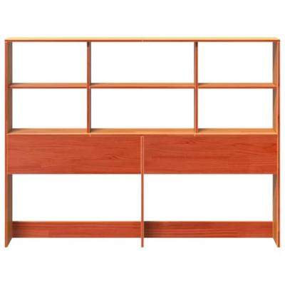 Hoofdbord met opbergruimte 150 cm massief grenenhout wasbruin Hoofdbord met opbergruimte 150 cm massief grenenhout wasbruin