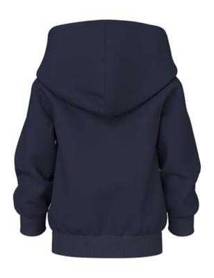 Sweater met rits en capuchon NMMVOLTINUS jongen NAME IT marineblauw Sweater met rits en capuchon NMMVOLTINUS jongen NAME IT marineblauw