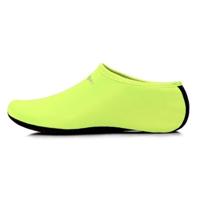 Yoogan 2 paren Unisex outdoor anti slip strand sokken voor zwemmen duiken Snorkelen schoenmaat: XS (30-32) (fluorescerend groen) - thumbnail
