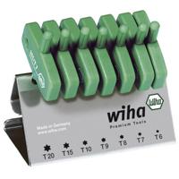 Wiha Stiftsleutelset met sleutelgreep | TORX | 8-delig | chemisch gezwart | incl. werkbankhouder - 25624 - 25624 - thumbnail