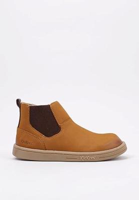 Leren kinderlaarzen Tackbo KICKERS® karamel