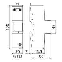 DEHN 961200 DVCI 1 255 Combi-afleider Overspanningsbeveiliging voor: Verdeelkast 50 kA 1 stuk(s) - thumbnail