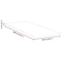 Matraspads Wit 90 x 200 cm 100% polyester jacquard stof - thumbnail