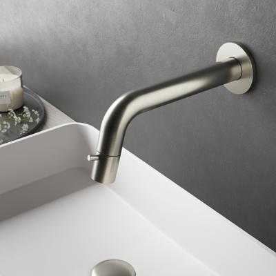 Hotbath Buddy Fonteinkraan - uitloop 18.6cm - inbouw - inkortbaar - geborsteld nikkel UW001GN