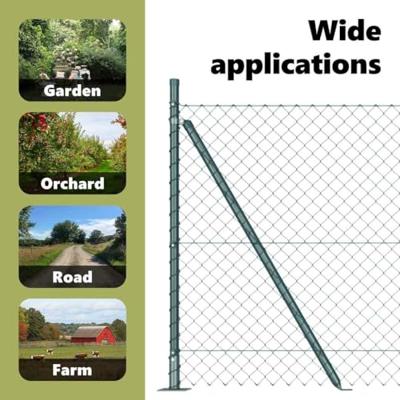 VidaXL Afrasteringspaal groen 10 x 1,2 m (40 x 40 mm gaas)