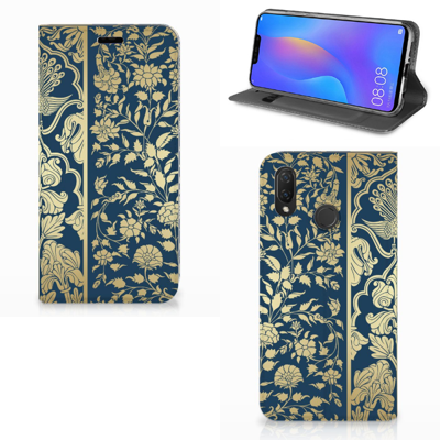 Huawei P Smart Plus Smart Cover Beige Flowers Huawei P Smart Plus Smart Cover Beige Flowers