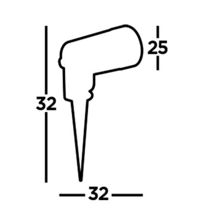 Searchlight Zwarte prikspotSplot - 5010BK