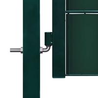 VidaXL Poort 100x81 cm pvc en staal groen - thumbnail
