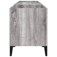 Platenkast 121x38x48 cm bewerkt hout grijs sonoma eikenkleurig - thumbnail