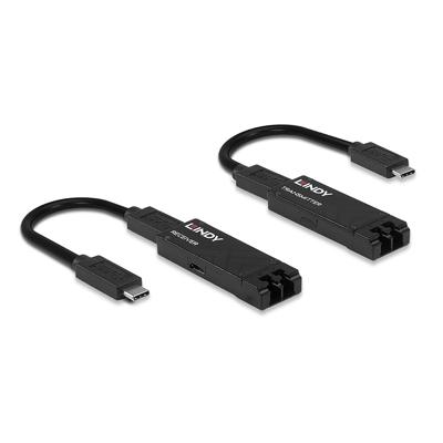 Lindy 43312 optische USB-C 3.1 verlengkabel tot 100m Lindy 43312 optische USB-C 3.1 verlengkabel tot 100m