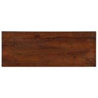 Tafelblad rechthoekig 90x20x3,8 cm massief gerecycled hout - thumbnail