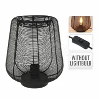 Tafellamp Metaaldraad Zwart 33cm - thumbnail