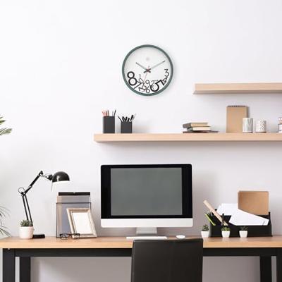 NeXtime NX-7364GN Stille Wandklok - 30cm - Grappig Design - NXt By - "Dropped Nummers" NeXtime NX-7364GN Stille Wandklok - 30cm - Grappig Design - NXt By - "Dropped Nummers"