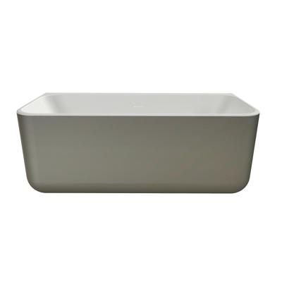 XenZ Half Vrijstaand Bad Guido 160x71x62 cm Solid Surface Grijs XenZ Half Vrijstaand Bad Guido 160x71x62 cm Solid Surface Grijs