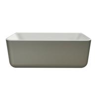 XenZ Half Vrijstaand Bad Guido 160x71x62 cm Solid Surface Grijs - thumbnail