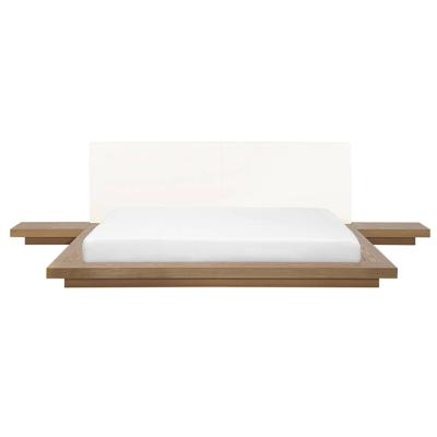 Beliani-ZEN-Futon tweepersoonsbed-Lichte houtkleur-180 x 200 cm-MDF