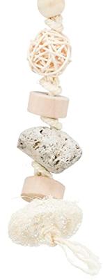 TRIXIE NATUURSPEELGOED KOKOSNOOT / ROTAN / LAVASTEEN NATUREL 35 CM