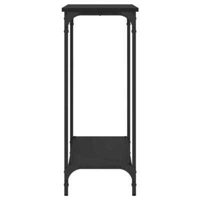 Wandtafel 101x30,5x75 cm bewerkt hout zwart Wandtafel 101x30,5x75 cm bewerkt hout zwart