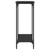 Wandtafel 101x30,5x75 cm bewerkt hout zwart - thumbnail