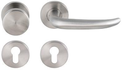 Knop/krukgarn FABIO DIN-L/R PF KL4 rvs mat PC