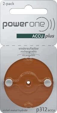 Powerone P312 Oplaadbare batterij voor hoortoestel ZA312 NiMH 23 mAh 1.2 V 2 stuk(s)