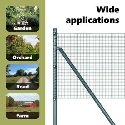 VidaXL Afrasteringspaal groen 10 x 0,6 m (12 x 12 mm gaas)