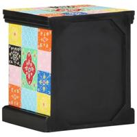 Nachtkastje 2 pcs Multikleur 40 x 35 x 45 cm massief mangohout - thumbnail