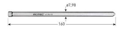 Rotec Centreerpen ø7.98mm l=160mm