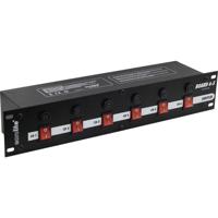 Eurolite 48,3 cm (19)-Board 19 stroomverdeler 6-voudig 2 HE - thumbnail