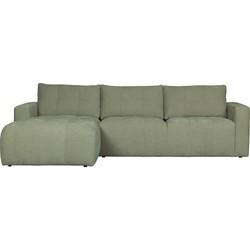 vtwonen Loungebank 'Bar' Links, Washed look, kleur Groen