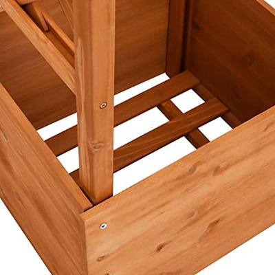 VidaXL Latwerkplantenbak met boog 49x39x130 cm vurenhout