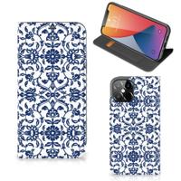 iPhone 12 Pro Max Smart Cover Flower Blue - thumbnail