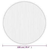 VidaXL Vloerkleed rond 100 cm bamboe lichtnaturel - thumbnail
