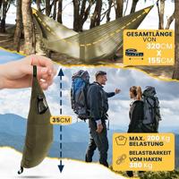 Ticket To The Moon TMC24 hangmat 1 persoon/personen Nylon Groen - thumbnail