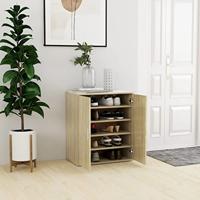 Schoenenkast 60x35x70 cm bewerkt hout sonoma eikenkleurig - thumbnail