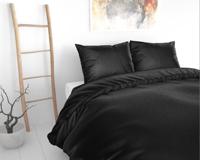 Sleeptime Elegance Satijn Geweven Uni - Zwart Dekbedovertrek 2-persoons (200 x 220 cm + 2 kussenslopen) Dekbedovertrek - thumbnail