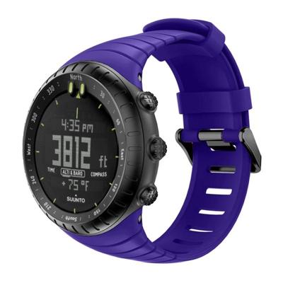 Smart Watch silicone polsband horlogeband voor Suunto Core (paars)