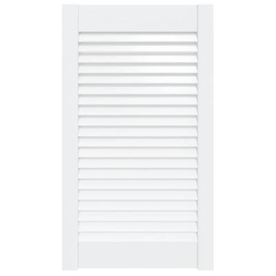 VidaXL Kastdeur met lamellen 69x39,4 cm massief grenenhout wit VidaXL Kastdeur met lamellen 69x39,4 cm massief grenenhout wit