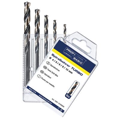 BC PB Borenset MG 5-TCR HSS-G DIN 338 TURBO 4/5/6/8/10mm 5dlg