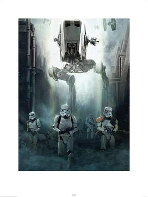 Kunstdruk Star Wars - Rogue One Stormtrooper Patrol 60x80cm Kunstdruk Star Wars - Rogue One Stormtrooper Patrol 60x80cm