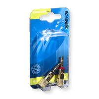 Scanpart Banaanstekkers (m) Verguld 2st - thumbnail