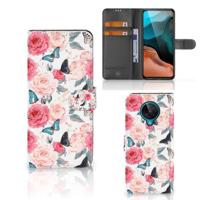 Xiaomi Poco F2 Pro Hoesje Butterfly Roses | Portemonnee hoesje - thumbnail